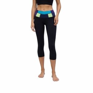 Lululemon‎ Wunder Under Crop *Full-On Luo Black / Quilt Winter